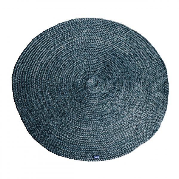 Carpet Jute round 220x220 cm - Grijs