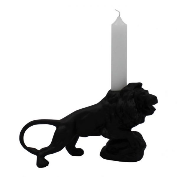 Candle holder "Lion" - Black