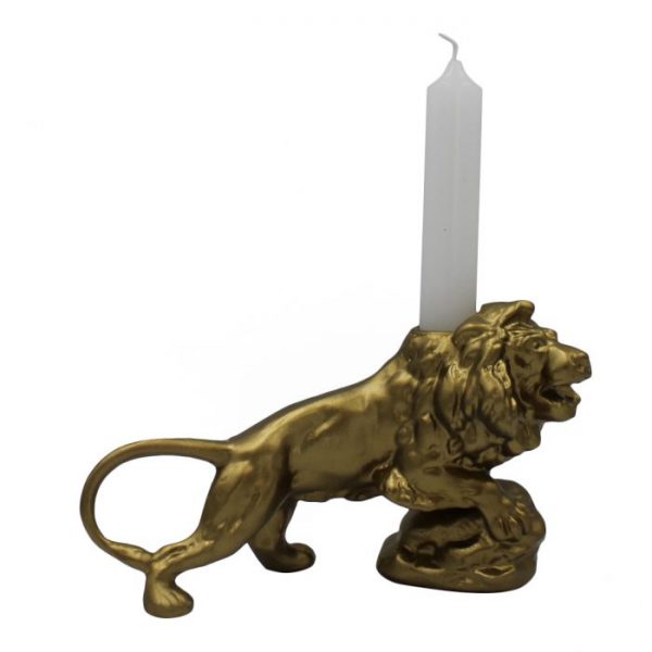 Candle holder "Lion" - Gold
