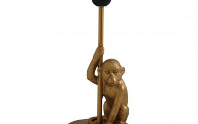 Table lamp “Sitting monkey” – Gold