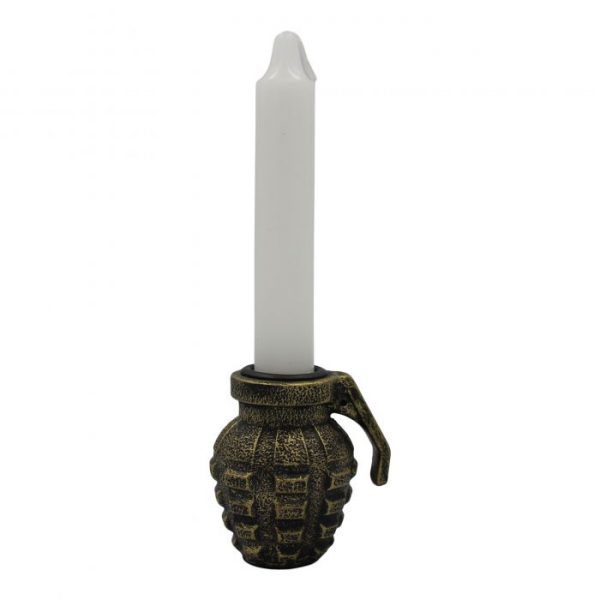 Candle holder Grenade - Gold