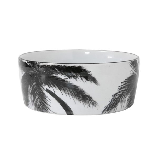 'Jungle' Porcelain bowl palms