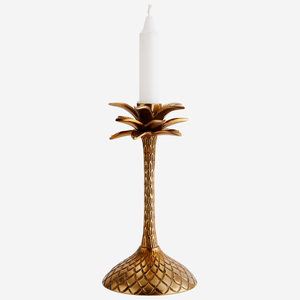 Candle holder "Palm" L - Gold