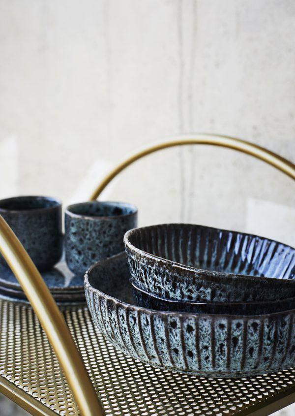 Stoneware Mug Light petrol/ Black - Afbeelding 2
