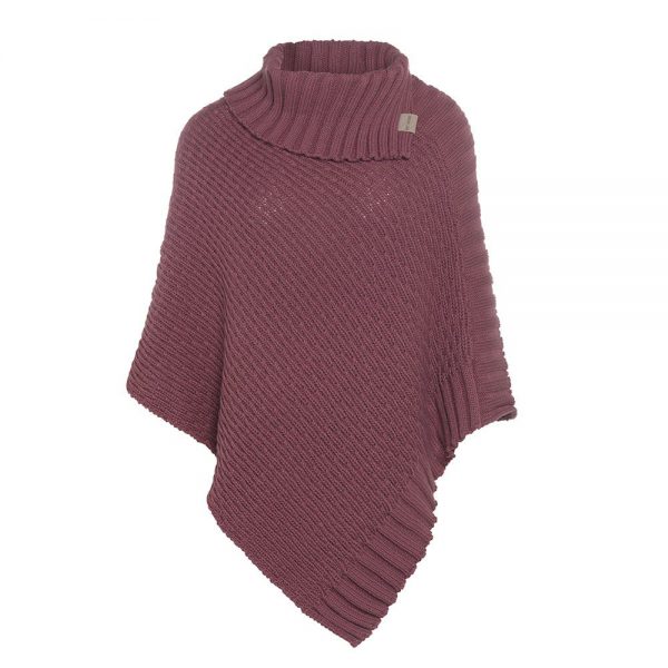 Nicky Gebreide Poncho Stone red