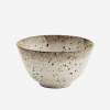 Stoneware Bowl Small Brown/White