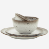 Stoneware Bowl Small Brown/White - Afbeelding 2