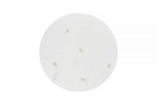 Waskussen Hoes Leafprint - Off-White Sand Printje - Afbeelding 2