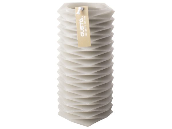 Figuurkaars Zigzag Taupe