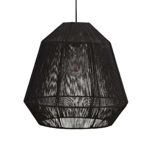 Zwarte Jute Hanglamp