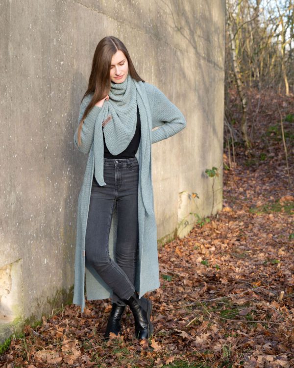 Gina Omslagdoek Oud Roze - Afbeelding 2