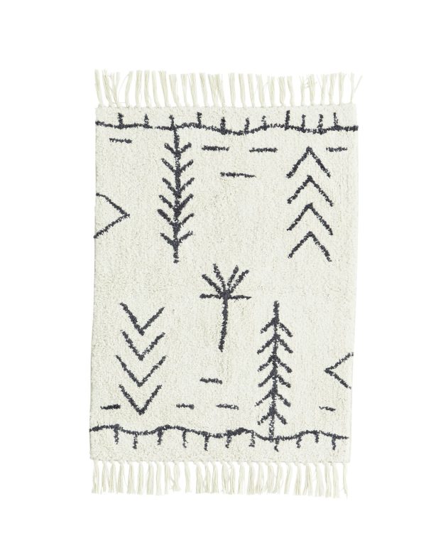 Tufted Bathmat - Ivory/Charcoal