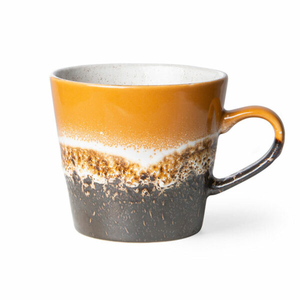 70's Cappuccino Mug Fire