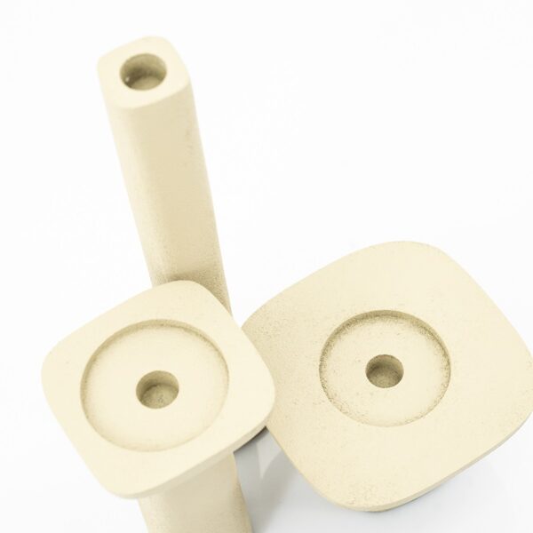 Candle Holder Squand Large - Beige - Afbeelding 3
