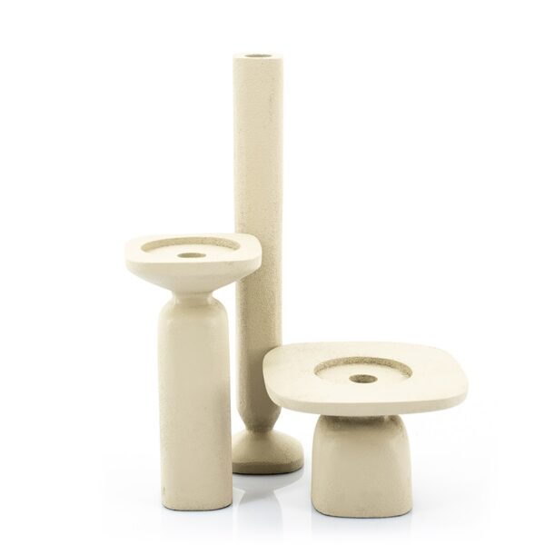 Candle Holder Squand Large - Beige - Afbeelding 2
