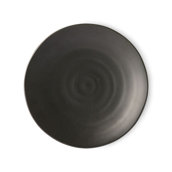 Kyoto Ceramics Japanse Dinner Plate - Zwart