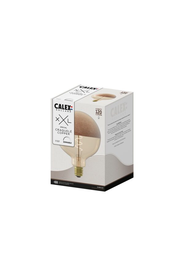 Calex XXL Specials G125 Copper Spiraal filament 4W 120lm - Afbeelding 2