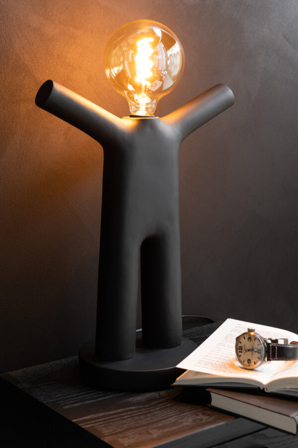 Lamp P'tit Maurice Poly Zwart - Afbeelding 2