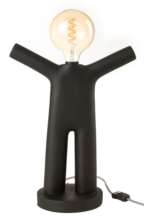 Lamp P'tit Maurice Poly Zwart