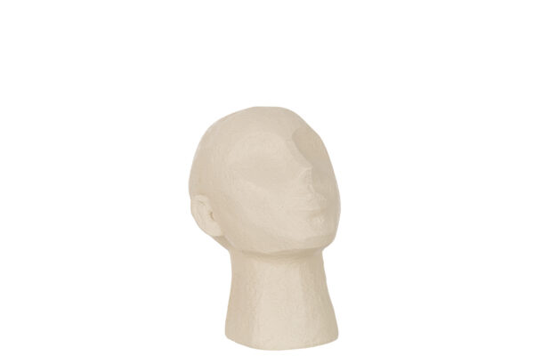 Hoofd Abstract Poly Beige Small