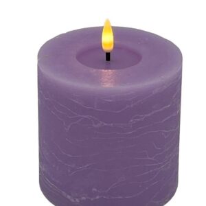 Led Pillar Candle 10 x 10cm Lavender Paradise