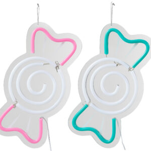 Neonled Lamp Snoep Plastiek Wit/Roze/Groen