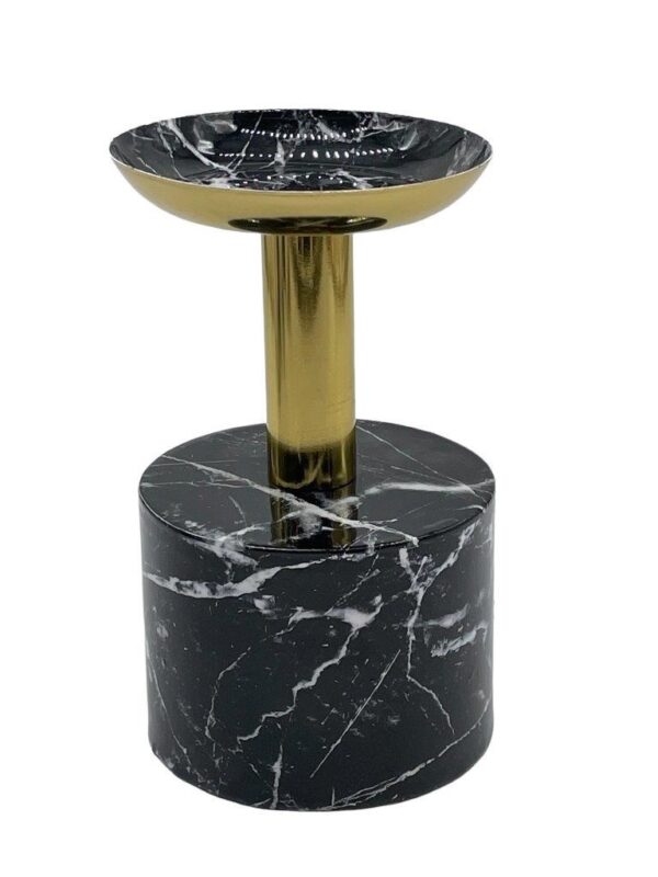 Pillar Tambre Old Black Marble 10 x 10 x 17.5cm