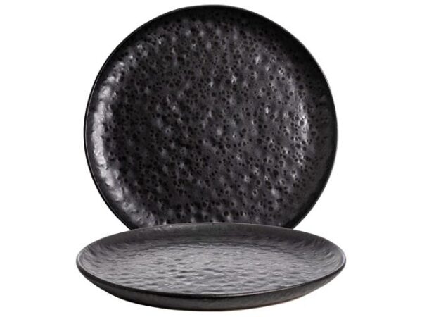 Gusta - Bord Ø26cm Zwart TT Mineral