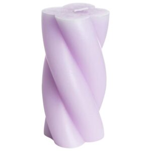 Gusta Swirl Kaars 7x14cm Lila