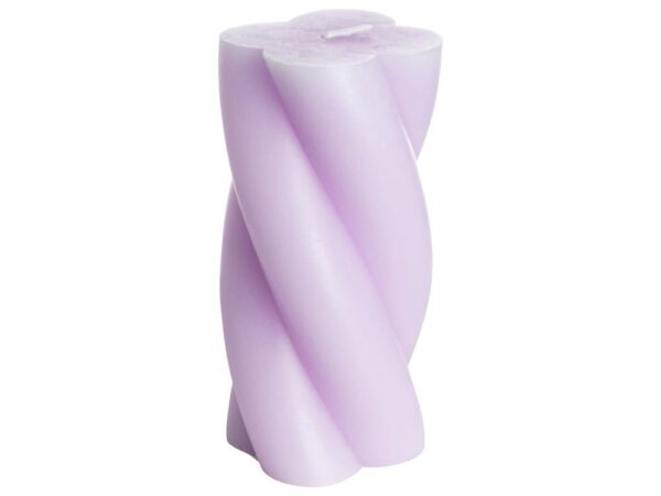Gusta Swirl Kaars 7x14cm Lila