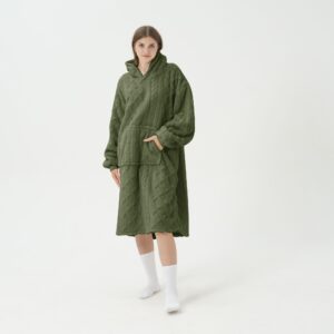 SOPHIE Oversized Hoodie -Military Olive Groen -70x110 cm