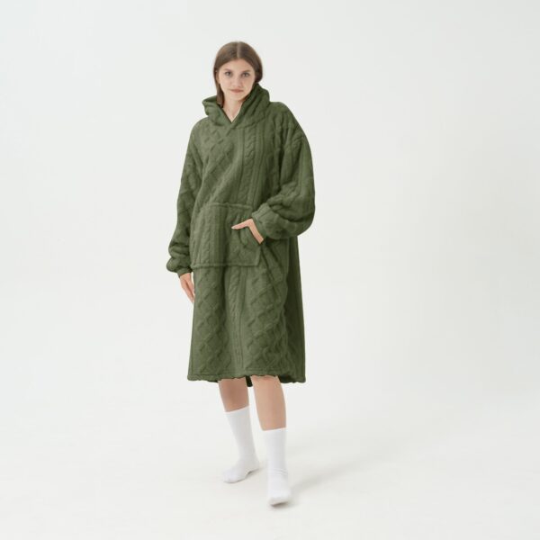 SOPHIE Oversized Hoodie -Military Olive Groen -70x110 cm