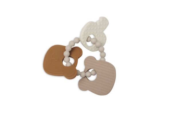 Bijtring Siliconen 15x11x1cm Teddy Bear