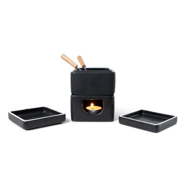 Mini Fondue Set Zwart - Afbeelding 3