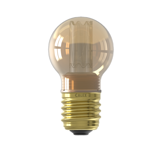 Calex Crown LED Lamp - E27 - P45 - Goud - 2.3W - Dimbaar