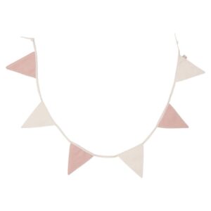 Vlaggenlijn 200x17cm Wild Rose/Ivory