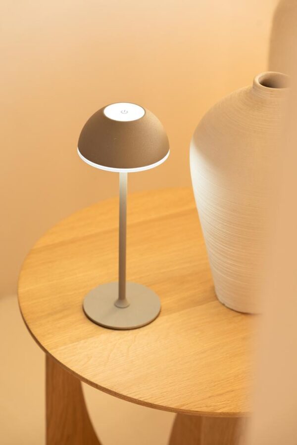 Jens - LED Tafellamp Beige - Afbeelding 2