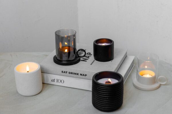 Jens - Frosted LED Kaars Off White - Afbeelding 2