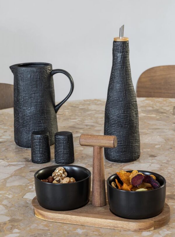 Jens - Wafel Peper en Zout Set Zwart - Afbeelding 2