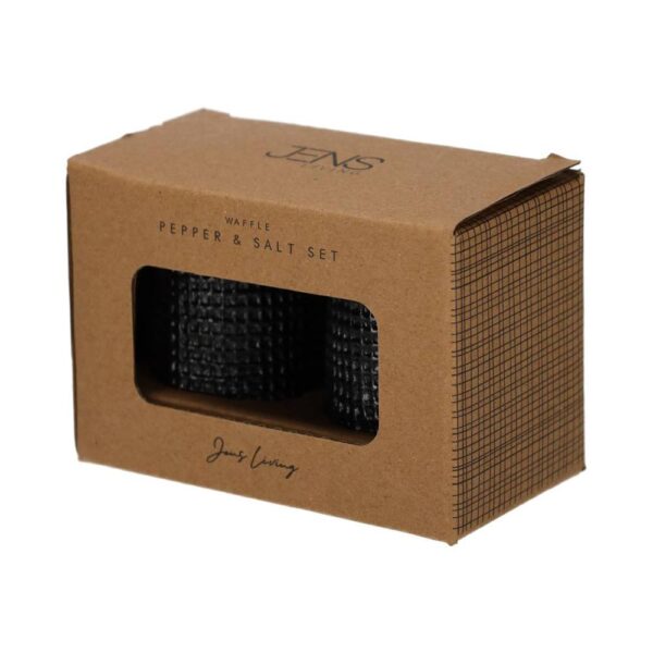 Jens - Wafel Peper en Zout Set Zwart - Afbeelding 3