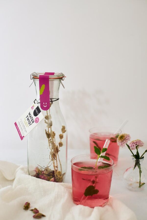 Pineut Watertwist Karaf Rose Mountain tea Hibiscus - Afbeelding 2