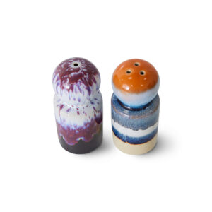 70s ceramics: pepper & salt jar, stargaze