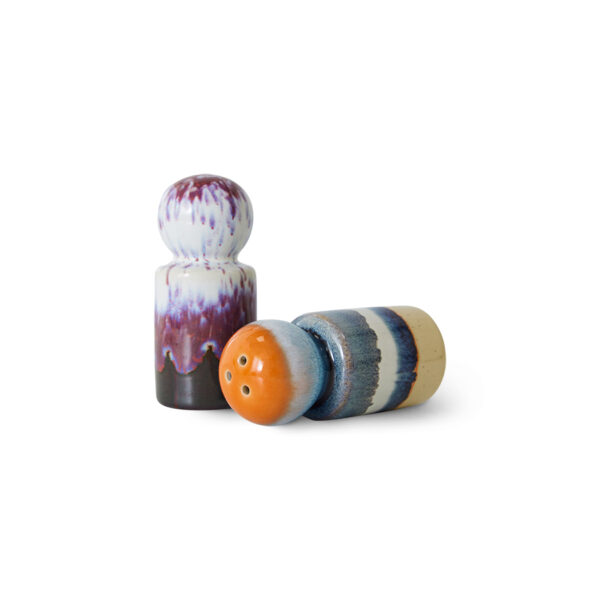 70s ceramics: pepper & salt jar, stargaze - Afbeelding 2