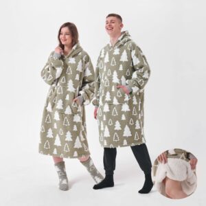 PINE - Oversized Hoodie - 70x110 cm - Hoodie & deken in één - groen