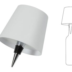 Lamp touch met flessenkurk LED Lux wit-L10,5 B10,5 H13CM