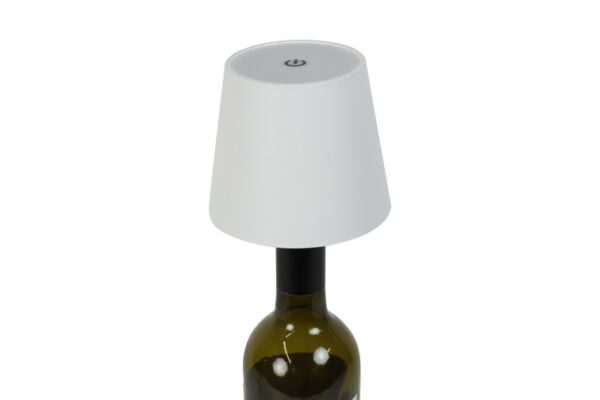 Lamp touch met flessenkurk LED Lux wit-L10,5 B10,5 H13CM - Afbeelding 2