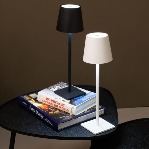 Tafellamp LED Touch zwart- L11 B11 H36,5CM - Afbeelding 2