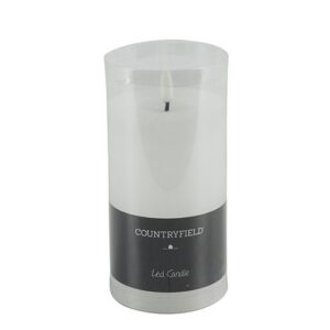 Stompkaars rustiek Wit Ø7,5CM LED