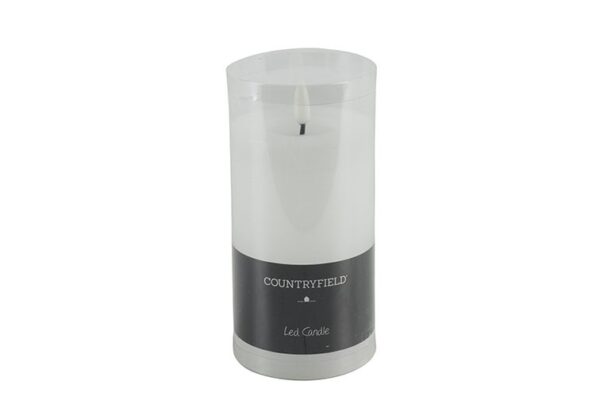 Stompkaars rustiek Wit Ø7,5CM LED