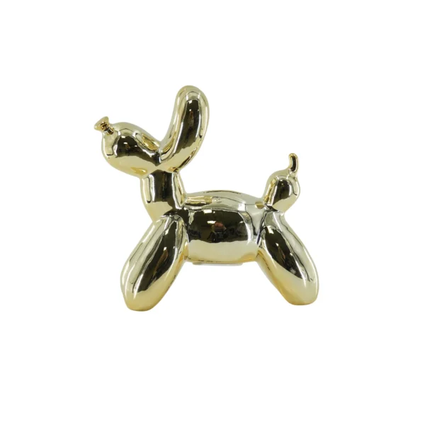 Money bank balloon dog - Gold